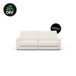 Sofá 2 Lugares Domo Assento Retrátil Inteiriço