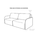 Sofá Cama Ágata 2,30m - Imagem 6