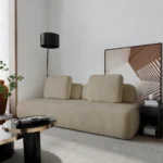 Sofá Bono 1 módulo 1,80m Bouclé Cookie Pet Friendly - Imagem 4