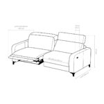 Sofá Oasis dois lugares sem console - Imagem 3