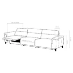 Sofá Magnum em couro - Imagem 5