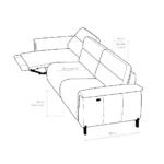 Sofá Magnum em couro - Imagem 6