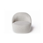 Poltrona giratória Dalia em tecido