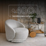 Poltrona giratória Dalia em tecido - Imagem 5