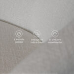 Poltrona giratória Dalia em tecido - Imagem 6