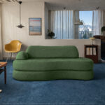 Sofá Cama Urban 1,40m 2 lugares tecido Musgo Pet Friendly - Imagem 5