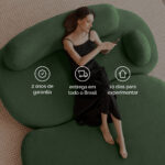 Sofá Cama Urban 1,40m 2 lugares tecido Musgo Pet Friendly - Imagem 12