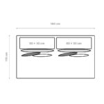 Sofá Glow Modular assento 1,60m com encosto de 80cm - Imagem 3