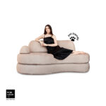 Sofá Cama Urban 1,60m 3 lugares tecido Cookie Pet Friendly - Imagem 2