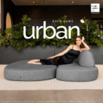 Sofá Cama Urban 1,40m 3 lugares tecido Grafitte Pet Friendly - Imagem 2