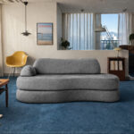 Sofá Cama Urban 1,80m 3 lugares tecido Grafitte Pet Friendly - Imagem 5