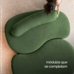 Sofá Cama Urban 1,60m 2 lugares tecido Musgo Pet Friendly - Imagem 6