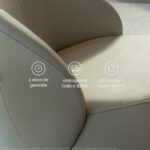 Poltrona giratória Dalia em couro - Imagem 6