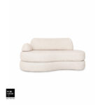 Sofá Cama Urban 1,40m tecido bouclé porcelana