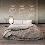 Sofá Cama Urban 1,40m 3 lugares tecido Grafitte Pet Friendly - Imagem 5