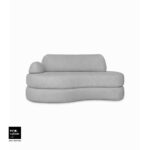 Sofá Cama Urban 1,60m tecido bouclé stone