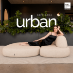 Sofá Cama Urban 1,60m tecido bouclé porcelana - Imagem 2