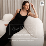 Sofá Cama Urban 1,40m tecido bouclé neve - Imagem 9