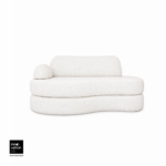 Sofá Cama Urban 1,40m tecido bouclé neve