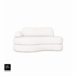 Sofá Cama Urban 1,60m tecido bouclé neve