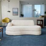 Sofá Cama Urban 1,40m tecido bouclé neve - Imagem 3