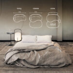 Sofá Cama Urban 1,80m tecido bouclé stone - Imagem 4