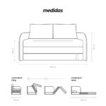 Sofá Cama Verona 1,60m - Imagem 3
